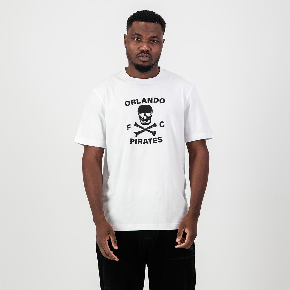 Graphic Regular Crew Tee White